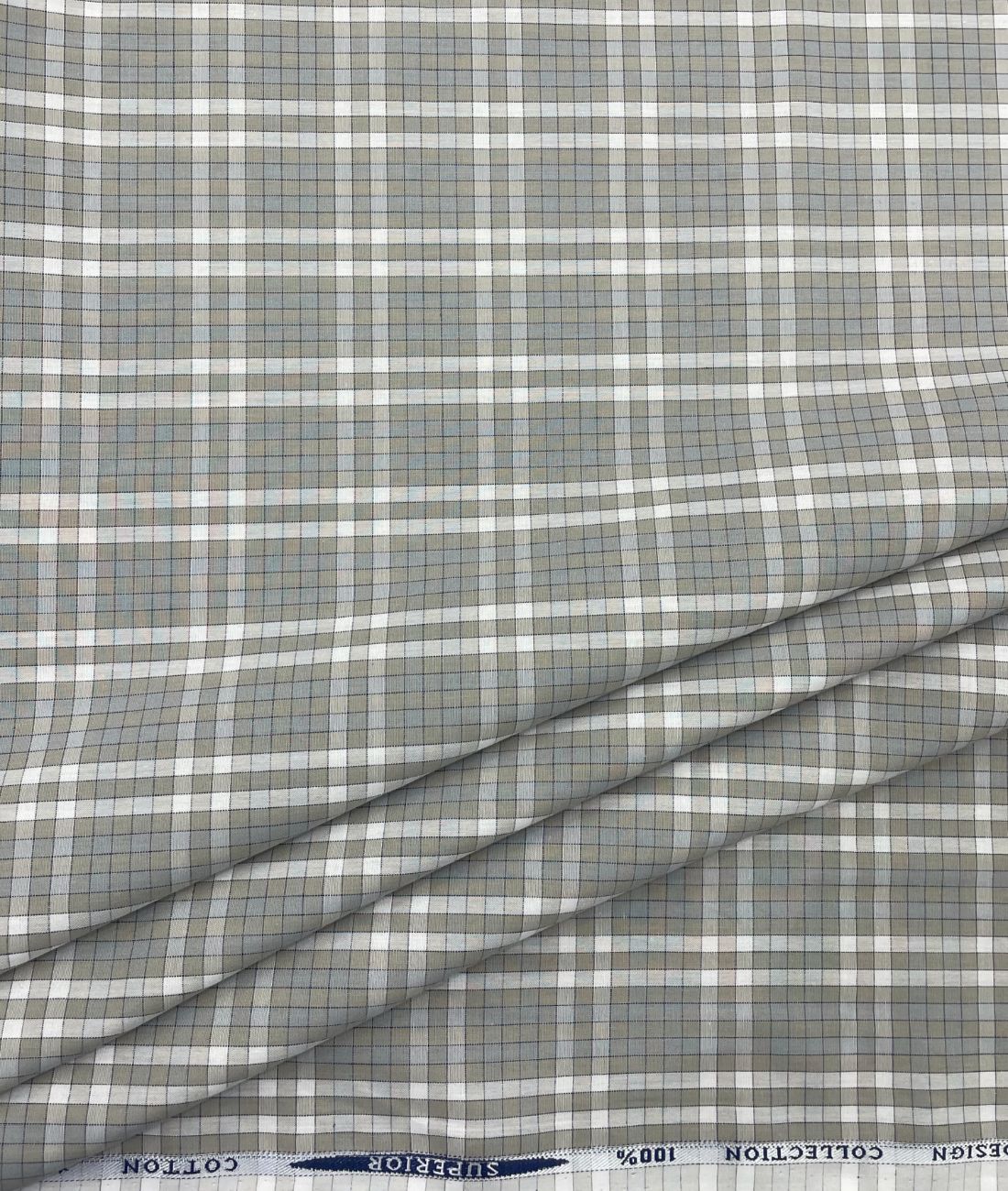Rich Cotton Checks Shirt Fabric for Men's Formal Shirt