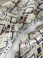 Brunello Ferragamo Printed Luxury Giza Cotton Fabric for Men's Shirt