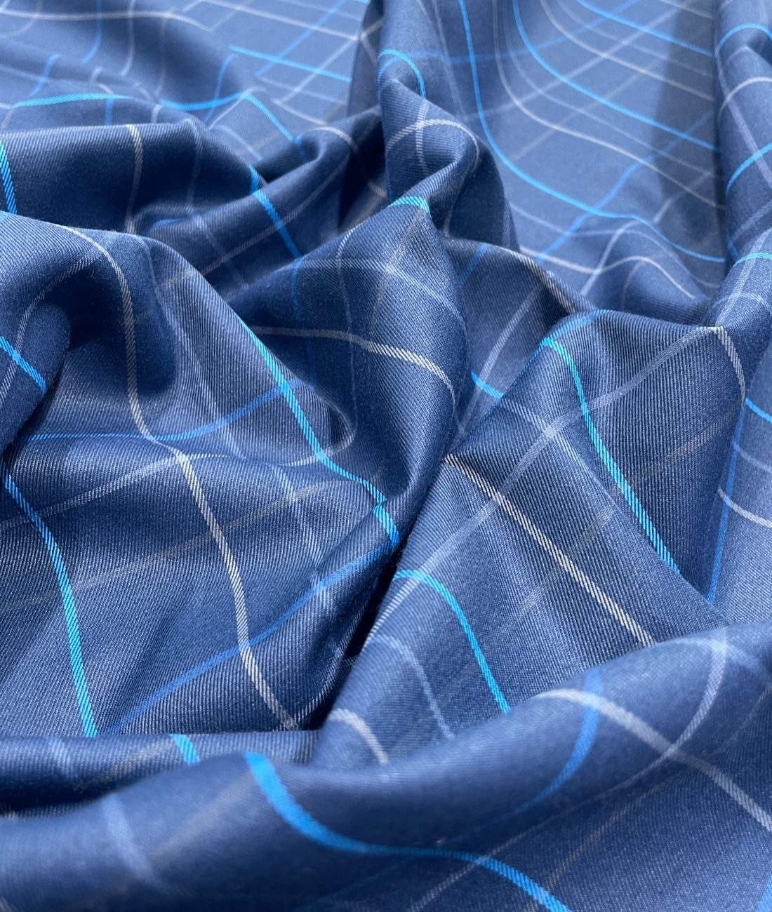 Arvind Premium Cotton Checks Fabric for Men's Shirt