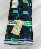 EcoChic Printed Anti Wrinke Cotton Fabric for Men's Shirts & Kurta