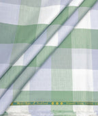 Reid & Taylor Luxury Giza Cotton Big Checks Fabric for Men's Shirt