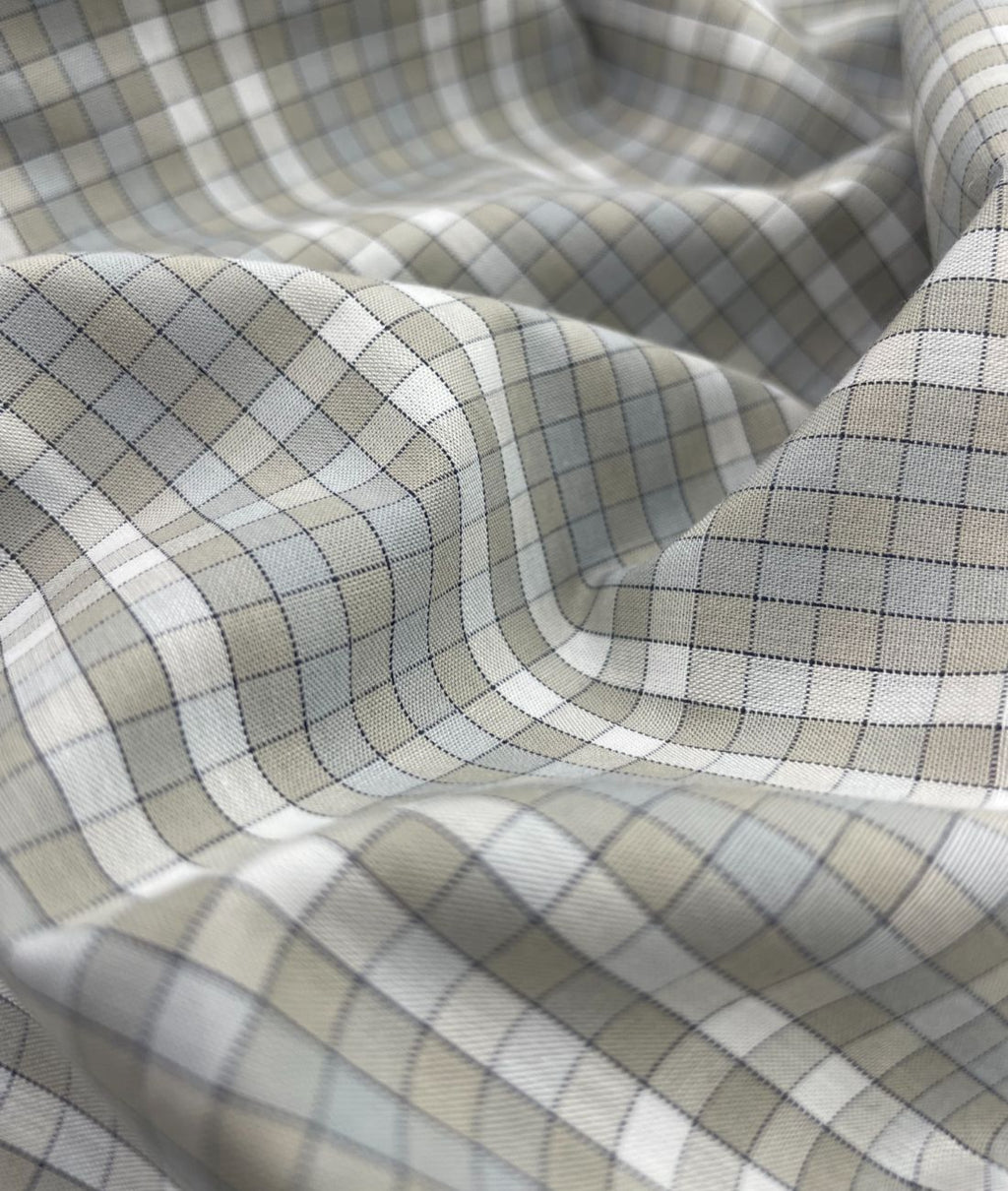 Rich Cotton Checks Shirt Fabric for Men's Formal Shirt