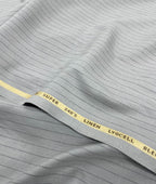 Light Grey Stripe Linen Blend Fabric for Pant by Fabrique Modisto