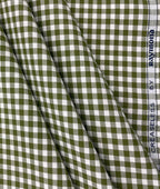 Raymond Small Check Premium Cotton Fabric for Men's Shirt