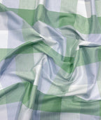 Reid & Taylor Luxury Giza Cotton Big Checks Fabric for Men's Shirt