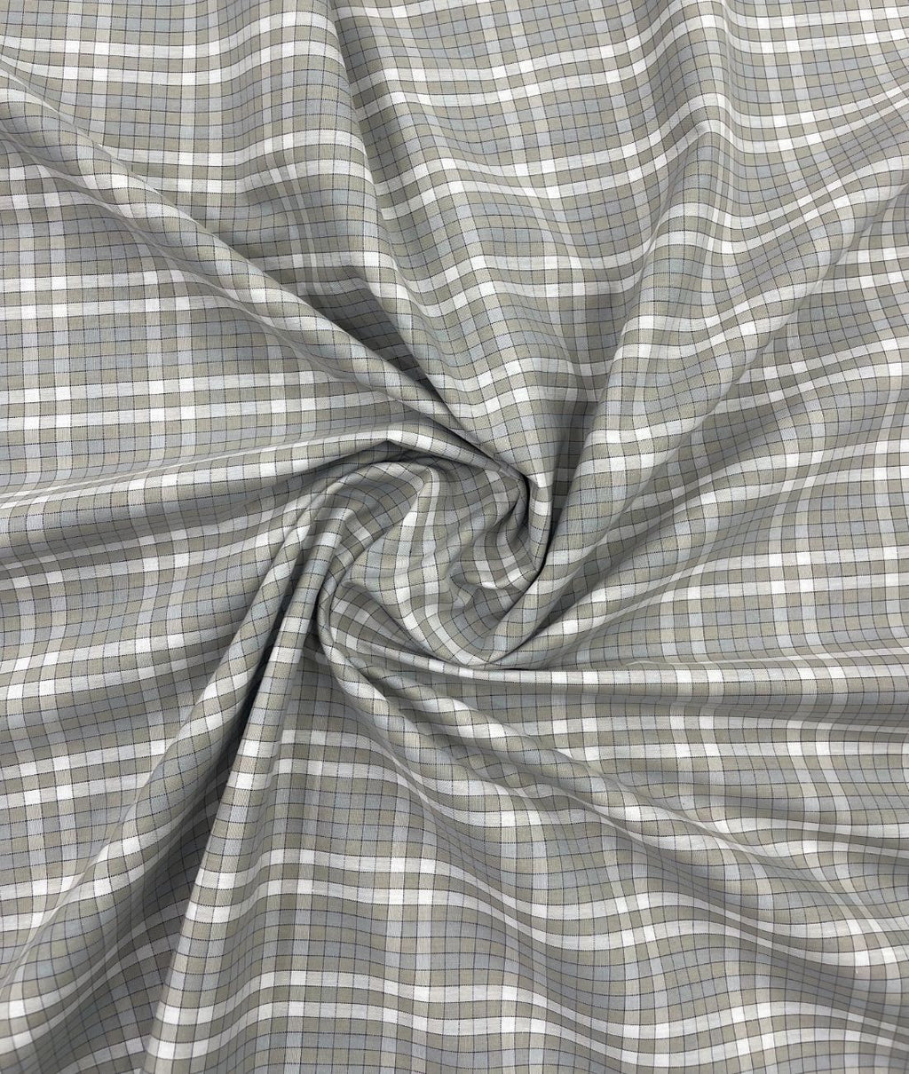Rich Cotton Checks Shirt Fabric for Men's Formal Shirt