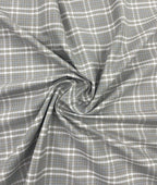 Rich Cotton Checks Shirt Fabric for Men's Formal Shirt