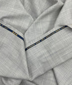 Absoluto Elite Luxury Grey Super 120's Counts Merino Wool Suiting Fabric