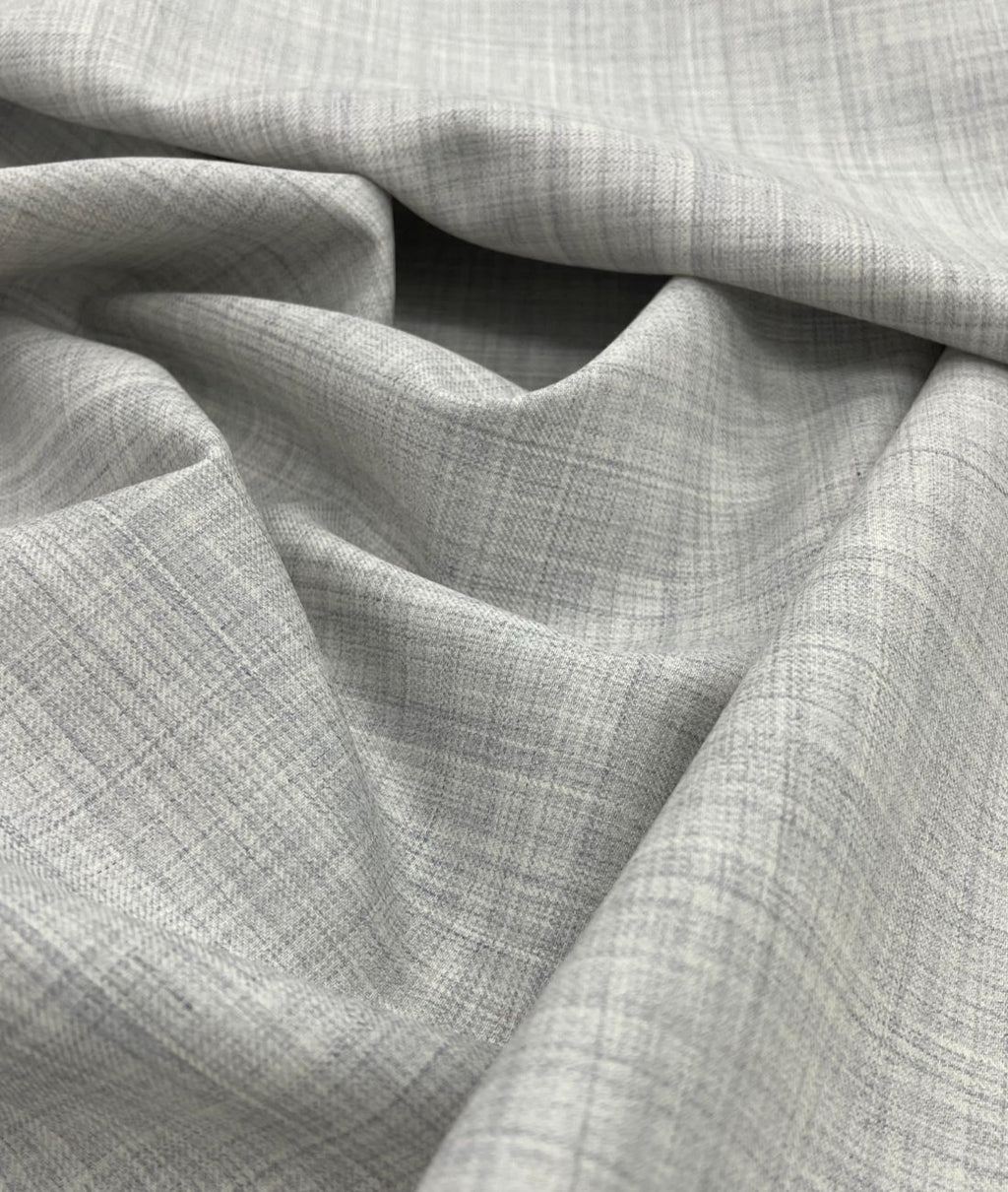 Absoluto Elite Luxury Grey Super 120's Counts Merino Wool Suiting Fabric