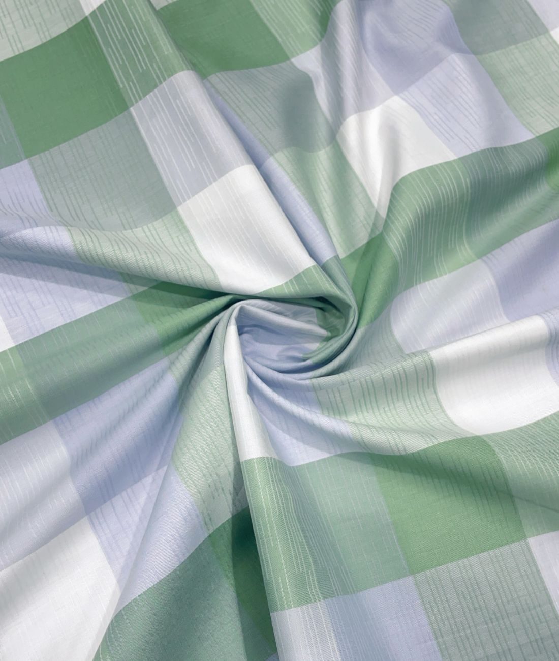 Reid & Taylor Luxury Giza Cotton Big Checks Fabric for Men's Shirt