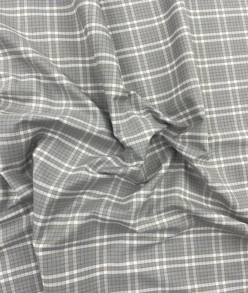 Rich Cotton Checks Shirt Fabric for Men's Formal Shirt
