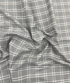 Rich Cotton Checks Shirt Fabric for Men's Formal Shirt