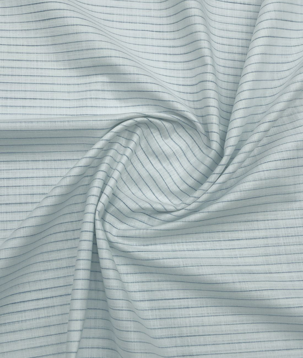 Cadini Italy Blue Pinstripe Linen Blend