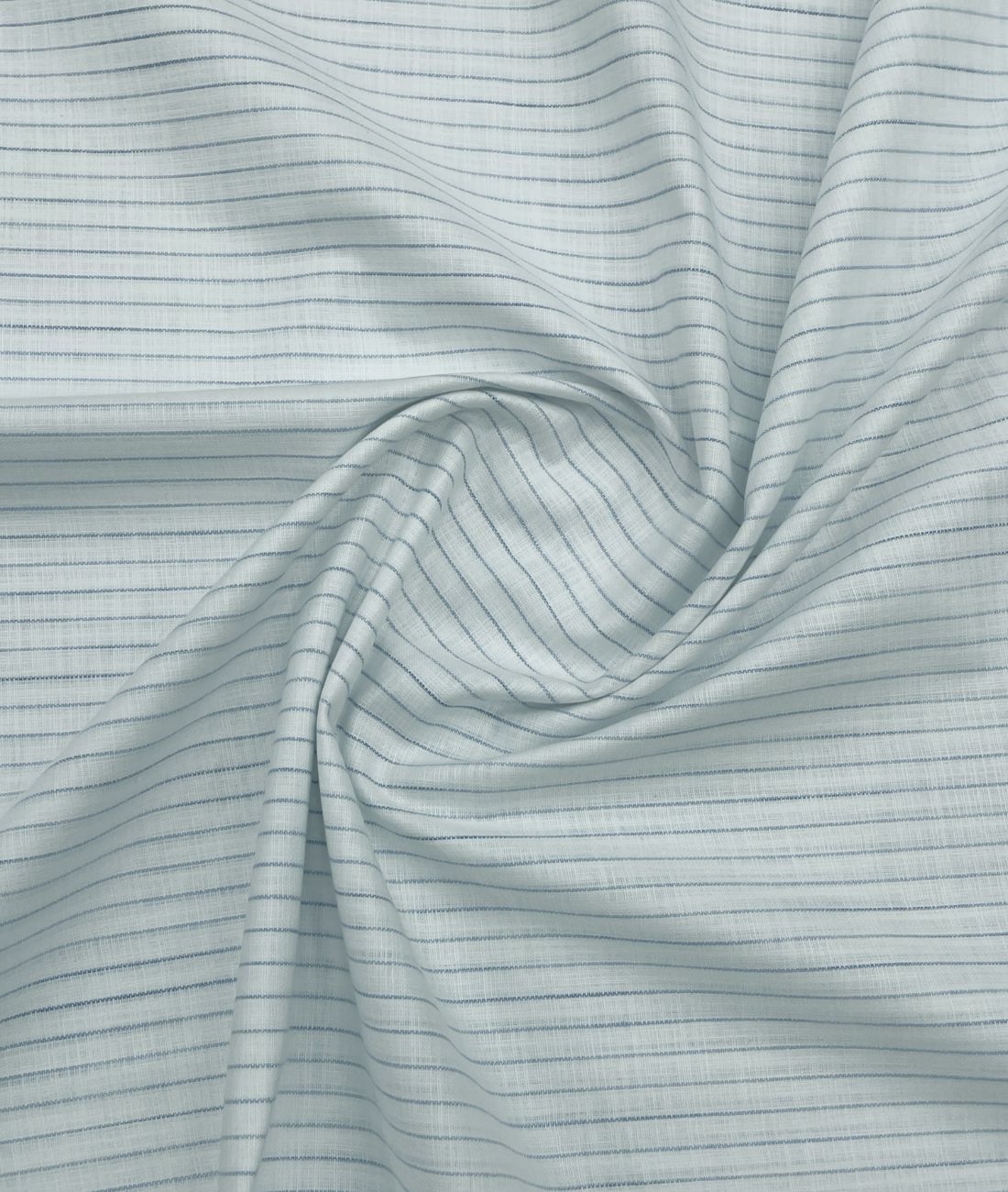 Cadini Italy Blue Pinstripe Linen Blend