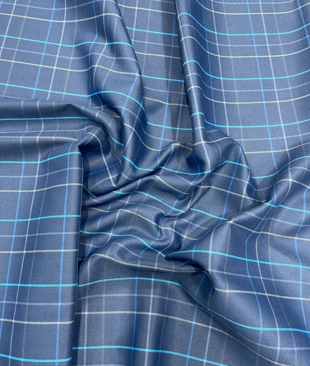 Arvind Premium Cotton Checks Fabric for Men's Shirt