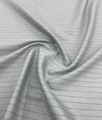 Light Grey Stripe Linen Blend Fabric for Pant by Fabrique Modisto