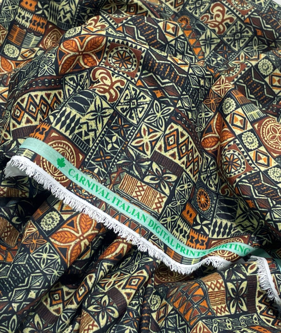 Vibrant Harmony Printed Anti Wrinke Cotton Fabric for Men's Shirts & Kurta