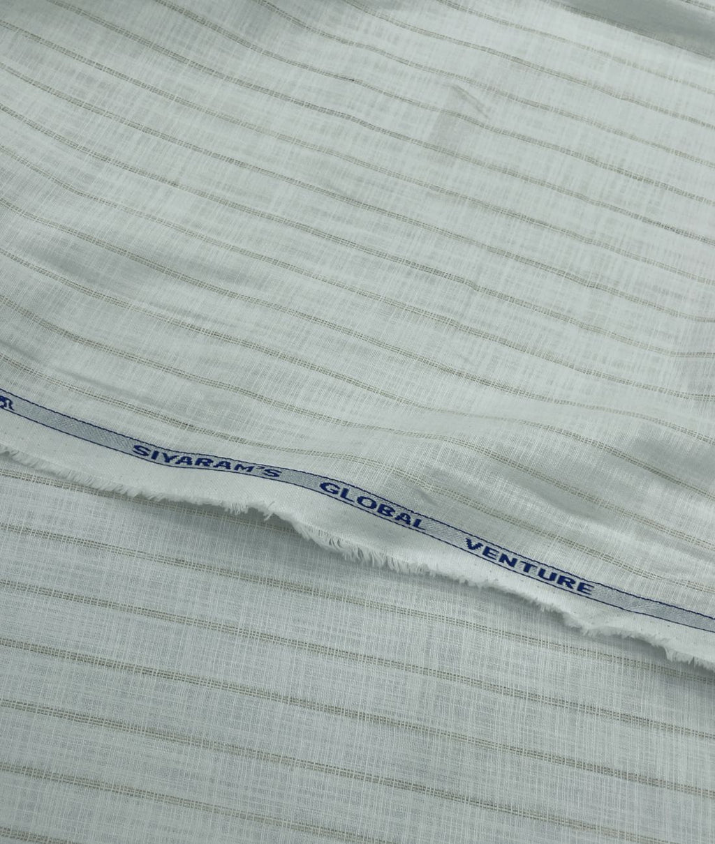 Cadini Italy Golden-Tan Stripe Linen Blend