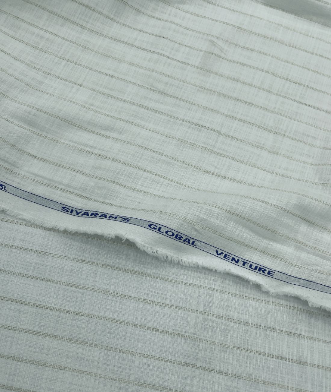 Cadini Italy Golden-Tan Stripe Linen Blend