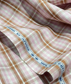 Arvind Premium Cotton Checks Fabric for Men's Shirt
