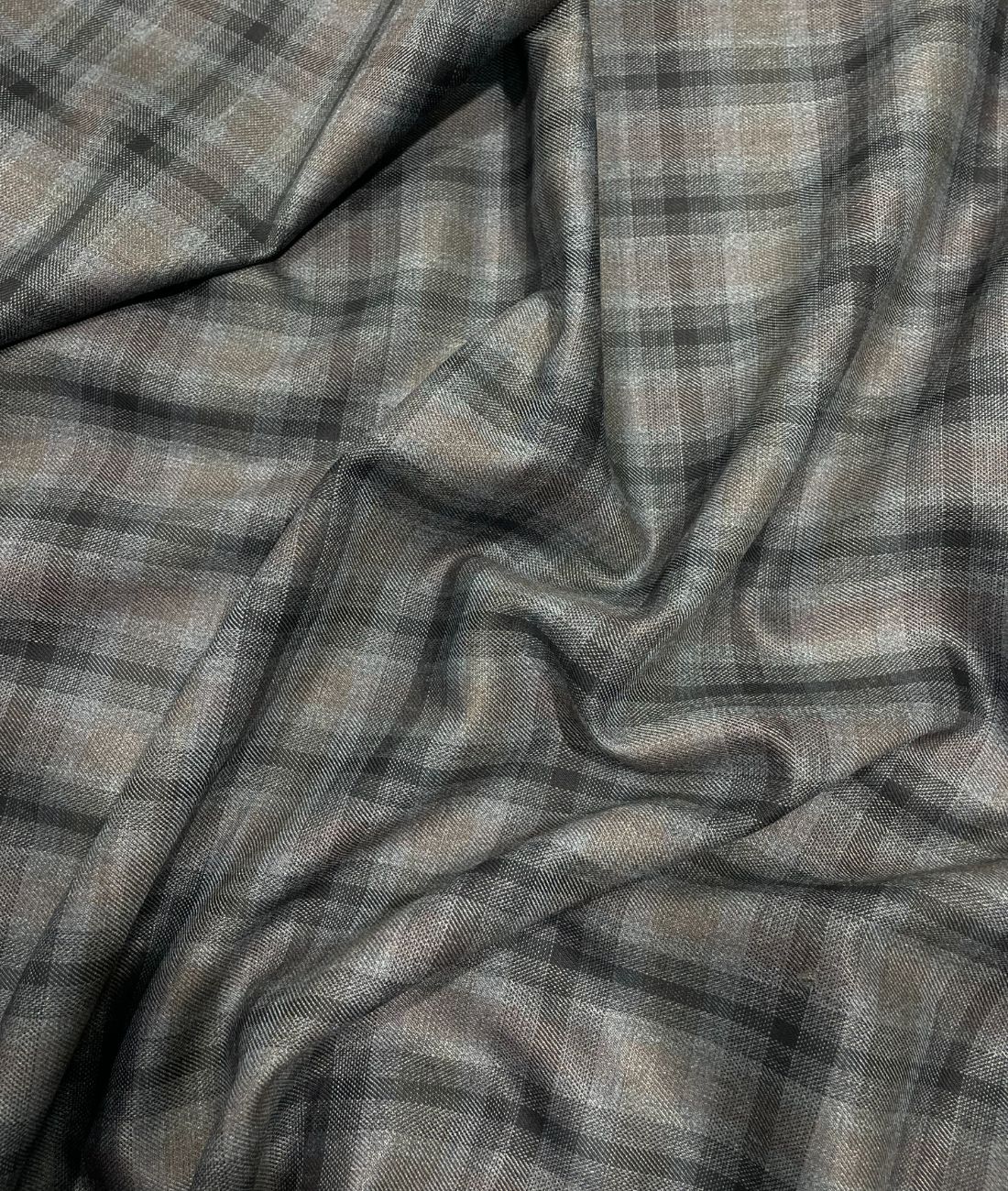 Estelle Morris 110's Counts Ultra Luxury Checks Suiting Fabric for Suits & Blazers