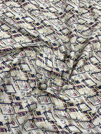 Brunello Ferragamo Printed Luxury Giza Cotton Fabric for Men's Shirt