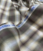Arvind Blurred Premium Cotton Checks Fabric for Men's Shirt