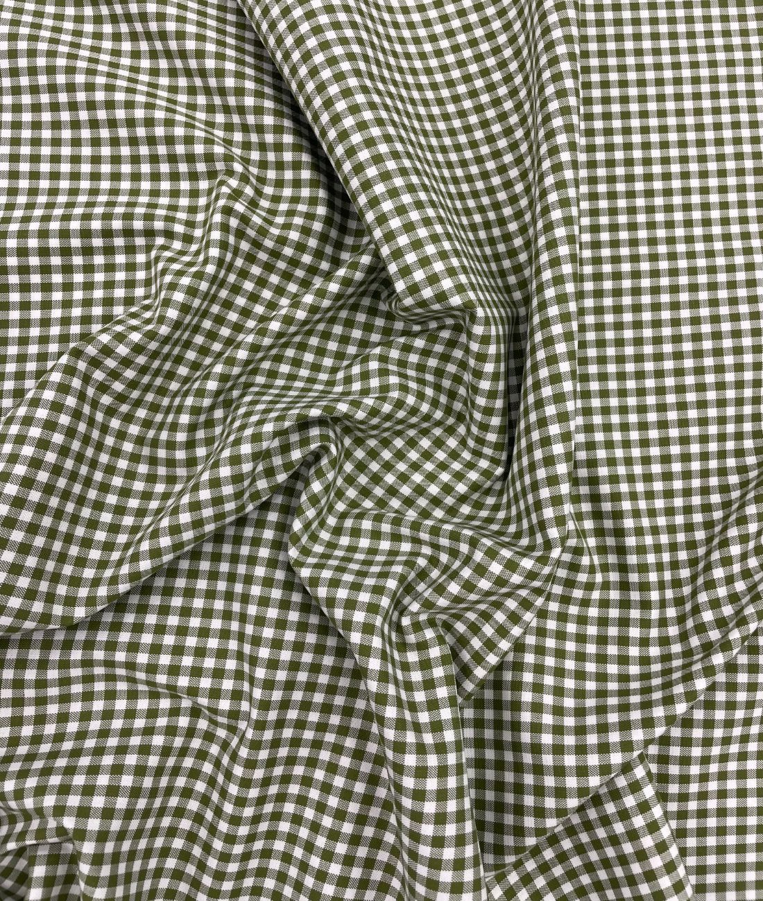 Raymond Small Check Premium Cotton Fabric for Men's Shirt