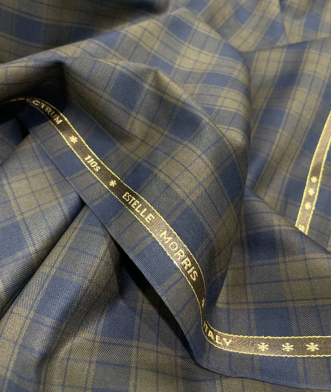 Estelle Morris 110's Counts Ultra Luxury Checks Suiting Fabric for Suits & Blazers