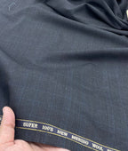 Absoluto Elite Blue Super 100's Counts Merino Wool Suiting Fabric