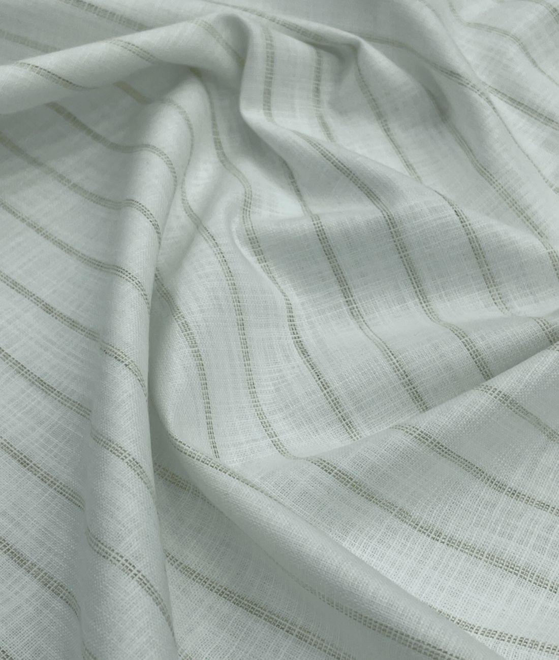 Cadini Italy Golden-Tan Stripe Linen Blend