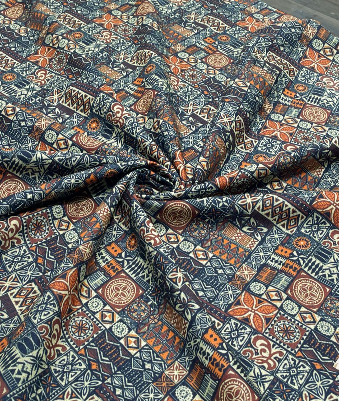 Vibrant Harmony Printed Anti Wrinke Cotton Fabric for Men's Shirts & Kurta