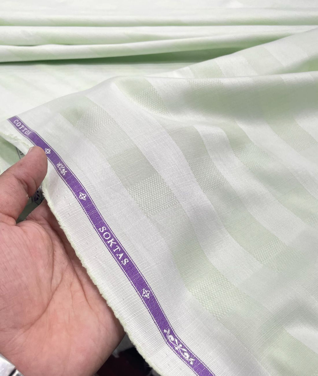 Soktas Super Luxury 2 Ply Giza Cotton with Self Design Fabric