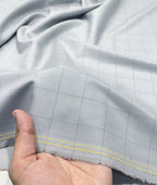 Italian Channel Light Grey Soft Feel Suiting Fabric