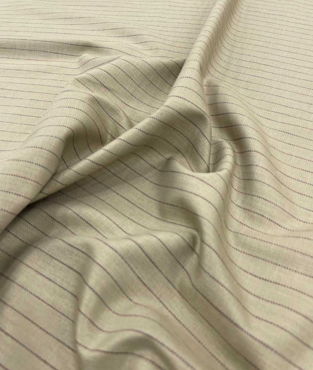 Camel Stripe Linen Blend Fabric for Pant by Cadini Italy