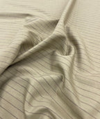 Camel Stripe Linen Blend Fabric for Pant by Cadini Italy