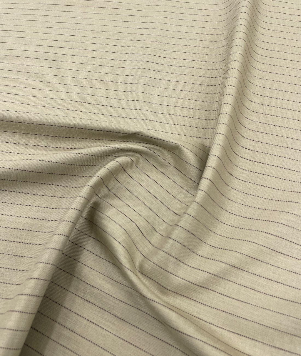Camel Stripe Linen Blend Fabric for Pant by Cadini Italy