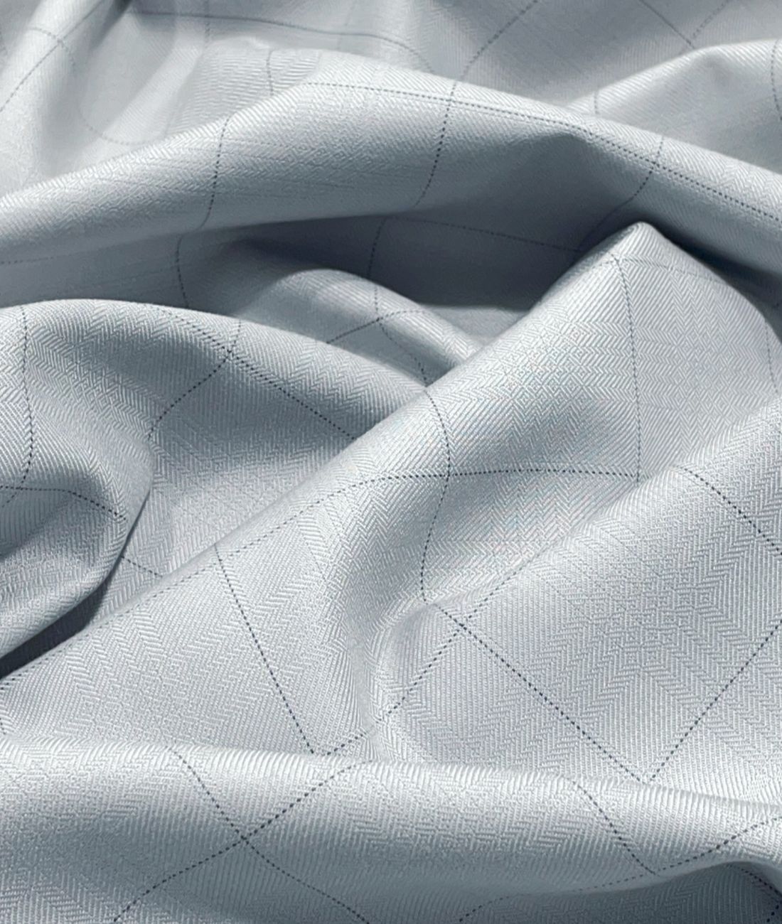 Italian Channel Light Grey Soft Feel Suiting Fabric