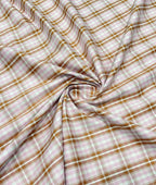 Arvind Premium Cotton Checks Fabric for Men's Shirt