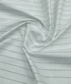 Cadini Italy Charcoal Fine-Stripe Linen Blend