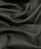 Spaadaa Black Self Checks Premium Business Line TR Fabric