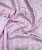 Anti Wrinkle Checks Fabric for Premium Men's Shirt