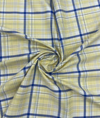 J.Hampstead Luxury 2 Ply Burberry Checks Giza Cotton Fabric for Men's Shirt