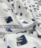 J.Hampstead White Exotic Ultra Luxury Giza Cotton Fabric for Shirt
