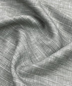 Slate Grey Fine Pinstripe Linen-Blend