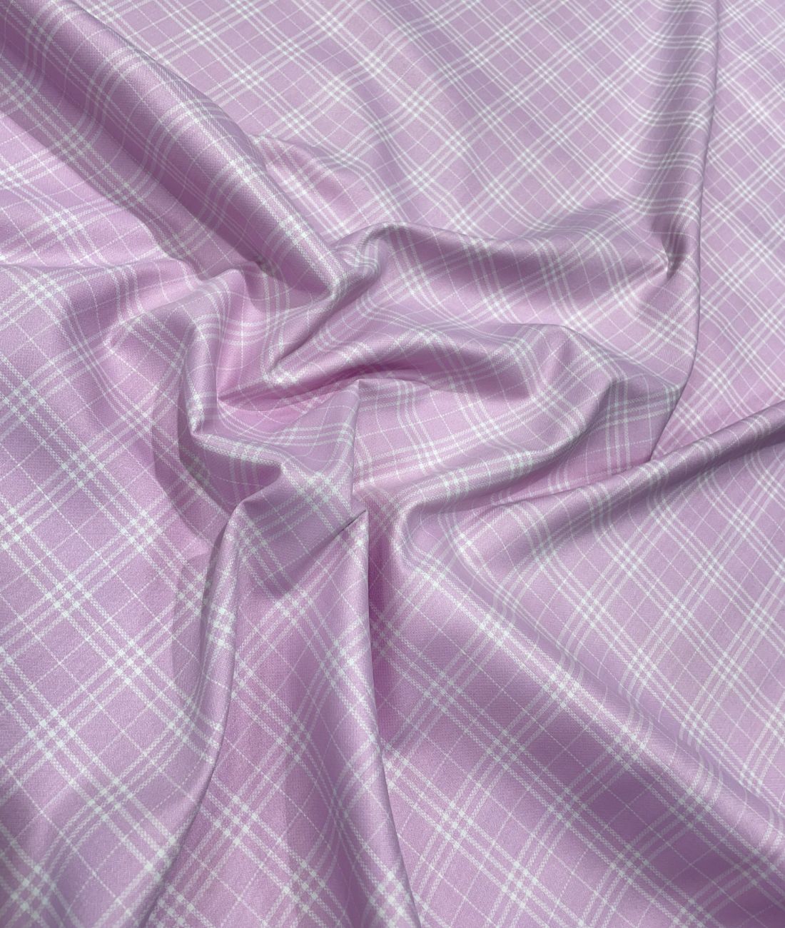 Anti Wrinkle Checks Fabric for Premium Men's Shirt