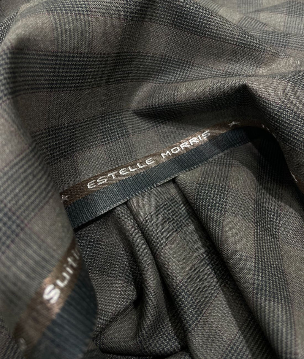 Estelle Morris 110's Counts Ultra Luxury Checks Suiting Fabric for Suits & Blazers