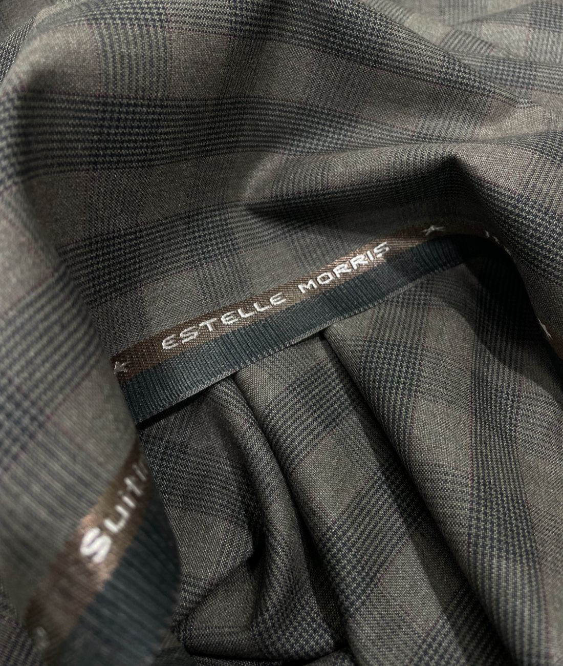Estelle Morris 110's Counts Ultra Luxury Checks Suiting Fabric for Suits & Blazers