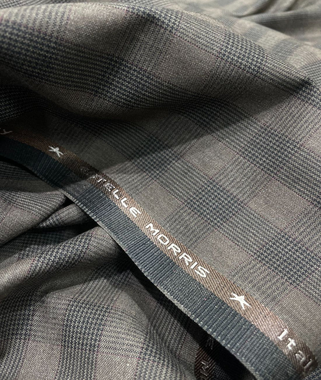 Estelle Morris 110's Counts Ultra Luxury Checks Suiting Fabric for Suits & Blazers