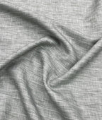 Slate Grey Fine Pinstripe Linen-Blend